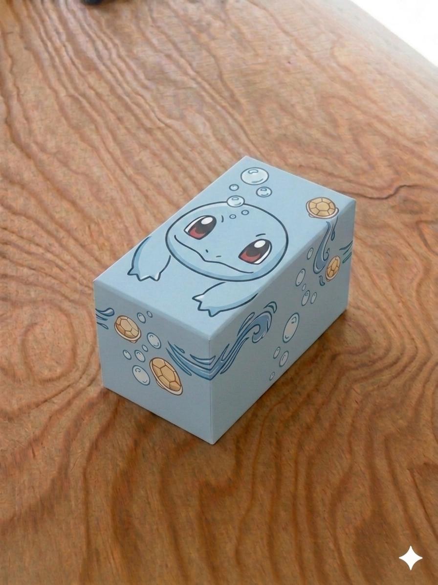 Mystery Box Pokémon 60+1 Set Esclusive: confezione regalo azzurra a tema Squirtle con 60 carte collezionabili italiane senza doppioni, 1 Ultra Rara in omaggio, sorprese e 100 bustine Atomic